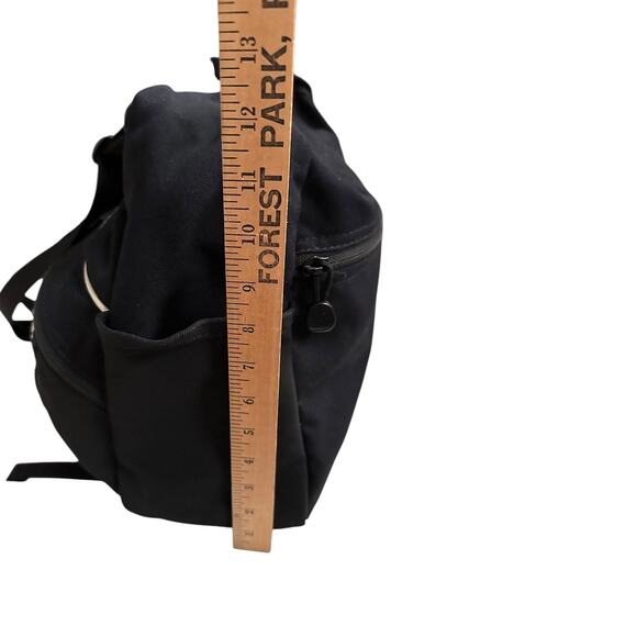 Overland Equipment Messenger Bag Black Daisy Floral Print Y2K Crossbody Made USA - Picture 10 of 13